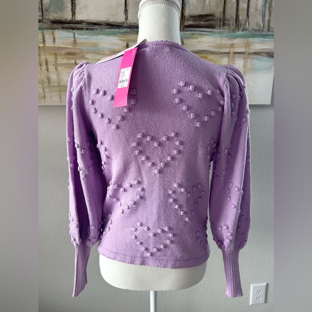 Lilly Pulitzer Kippa heart sweater - Picture 12 of 14